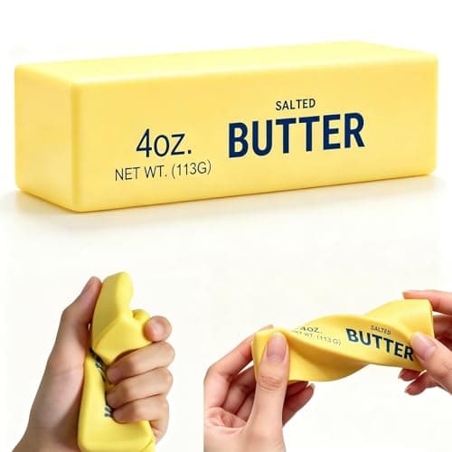 Slow Rising Squishy Stress Ball – Soft Butter Stick Fidget Toy for Stress Help Relieve Stress and Support Focus, Squeeze Toy for Adults, Cute Novelty Desk Toy & Party Favor (1 Pc)