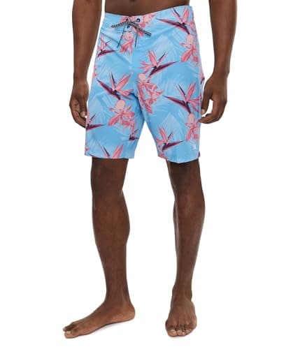 Hurley Men's Equator Floral E-Boardshorts Skyline Large