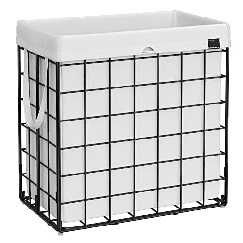 SONGMICS Laundry Hamper, 29 Ga...throom, Cream White ULCB111W01
