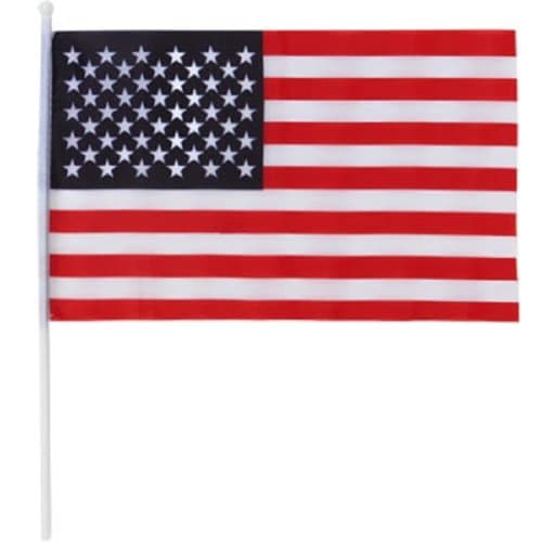 Greenbrier Mini American Flags on Plastic Sticks, 11 in. X 7 in. - 3/pkg.