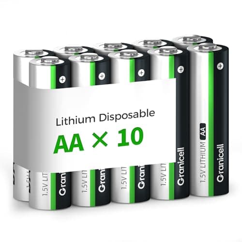 Granicell AA Lithium Batteries 10-Pack for $11 + free shipping w/ Prime