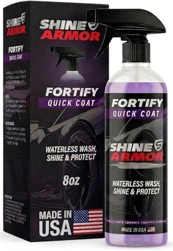 Shine Armor Fortify Quick Coat 8-oz. Ceramic Waterless Detailer Spray for $8.99 via Sub & Save + free shipping w/ Prime