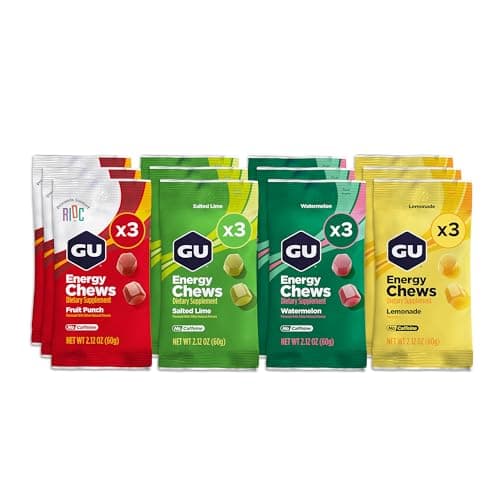 GU Energy Chews, Caffeine Free... - 12 Bags (24 Servings Total)
