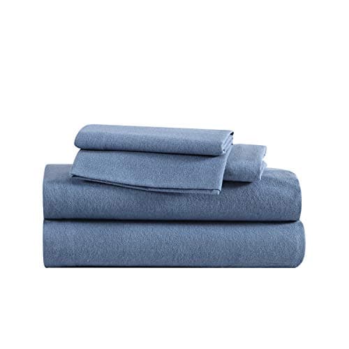 Eddie Bauer - Flannel Sheets T...se & Fitted Sheet (Solid Blue)