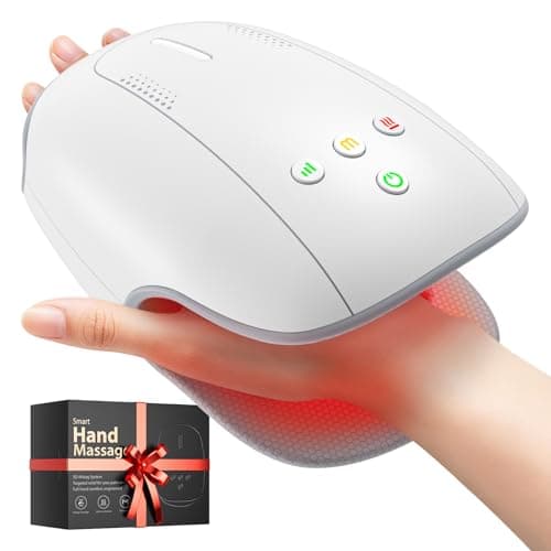 Estefanlo Cordless Hand Massager with Heat and Compression for $25 + free shipping w/ Prime