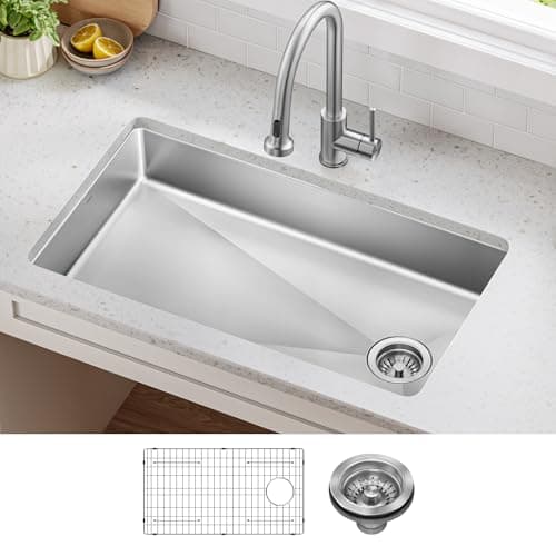 KRAUS Fairlane 33-inch ADA Com...el Kitchen Sink, KHU640-33-5.5