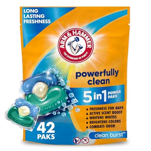 ARM & HAMMER Clean Burst 5-in-...n, Clean Burst Scent, 42 Count