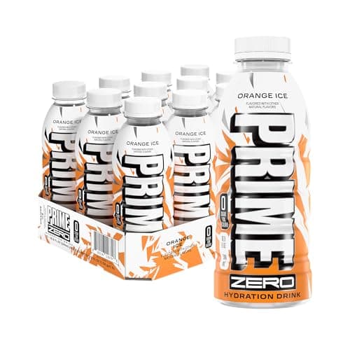 PRIME ZERO ORANGE ICE, Sugar F...al Flavors, 16.9 Fl Oz 12 Pack