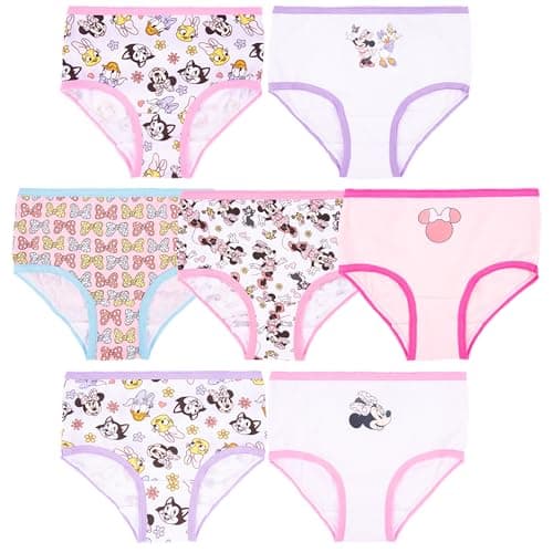 Disney Minnie Mouse Underwear with Multiple Print and Silhouette Options in Sizes 2/3T - 8