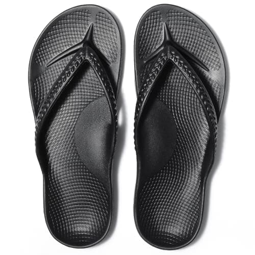 Litfun Women's Arch Support Flip Flops (Black) from $5.99 + Free Shipping w/ Prime or on $35+
