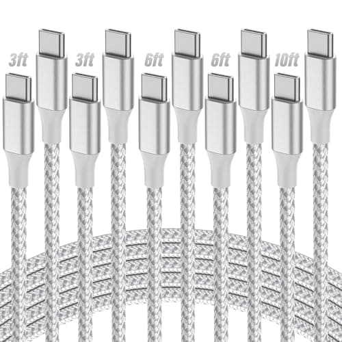 USB-C Charging Cables 5-Pack Just $3.99 on Amazon (Includes 3′, 6′, & 10′ Lengths!)