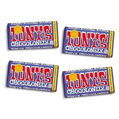 Tony's Chocolonely 42% Dark Mi...rp Certified - 6.35 oz, 4 Bars