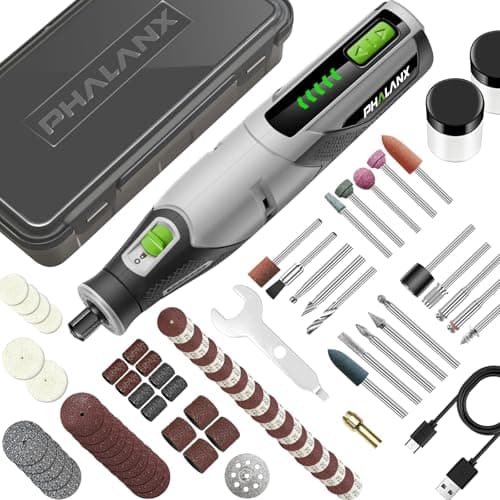 80-Piece PHALANX 4V Cordless Rotary Tool Kit w/ 2500mAh Battery $14.99 + Free Shipping w/ Prime or on $35+