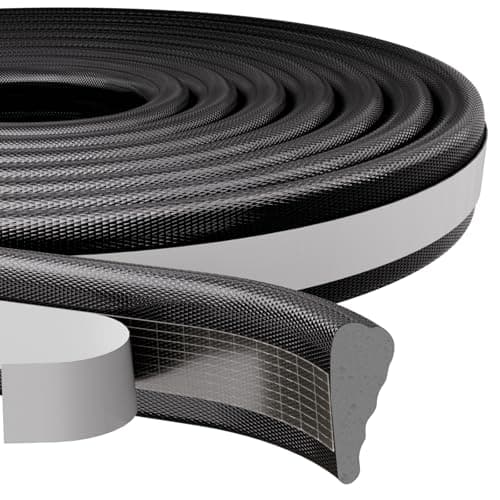 3 Pcs x196”Wedge Weather Stripping Door Seal Strip for Door Frame,Self-Adhesive Window Insulation Tape for Winter,Dark Foam Gap Filler for Light Noise Blocker Front Door Side Draft Stopper,Black