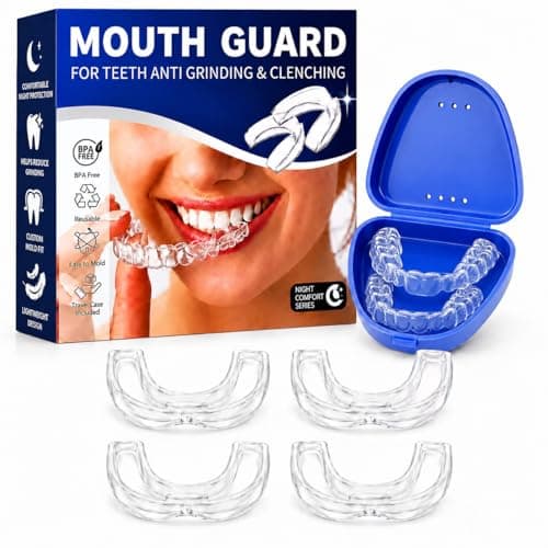 Anti Grinding Mouth Guard for Clenching Teeth at Night, Teeth Grinding Mouthguards for Sleeping, Mouth Guard for Grinding Teeth at Night, Night Guards for Teeth Grinding for Adults