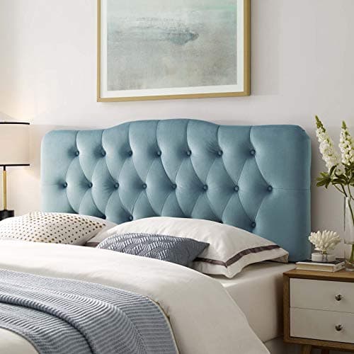 Modway Annabel Diamond Tufted ... Queen Headboard in Light Blue