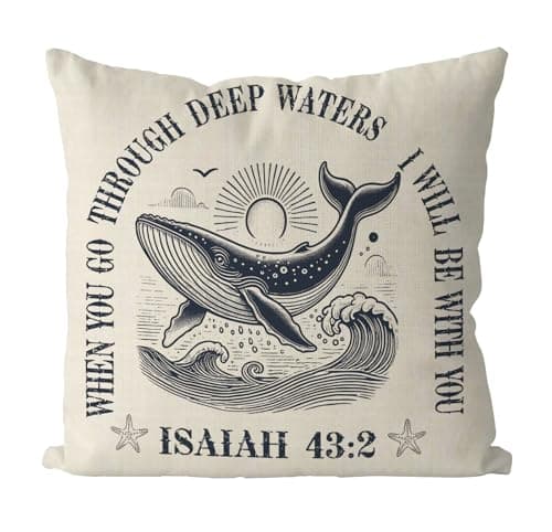 GAGEC Summer Pillow Covers 18x18 Inch Religious Decorations Christian Decor Christian Pillow Summer Decor for Home Sofa Living Room Farmhouse Cushion Case Decorations