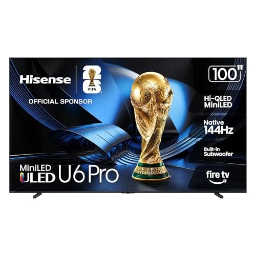Hisense 100" U6 Pro Series Min...os, HDR10+, Glare-Free, Alexa+